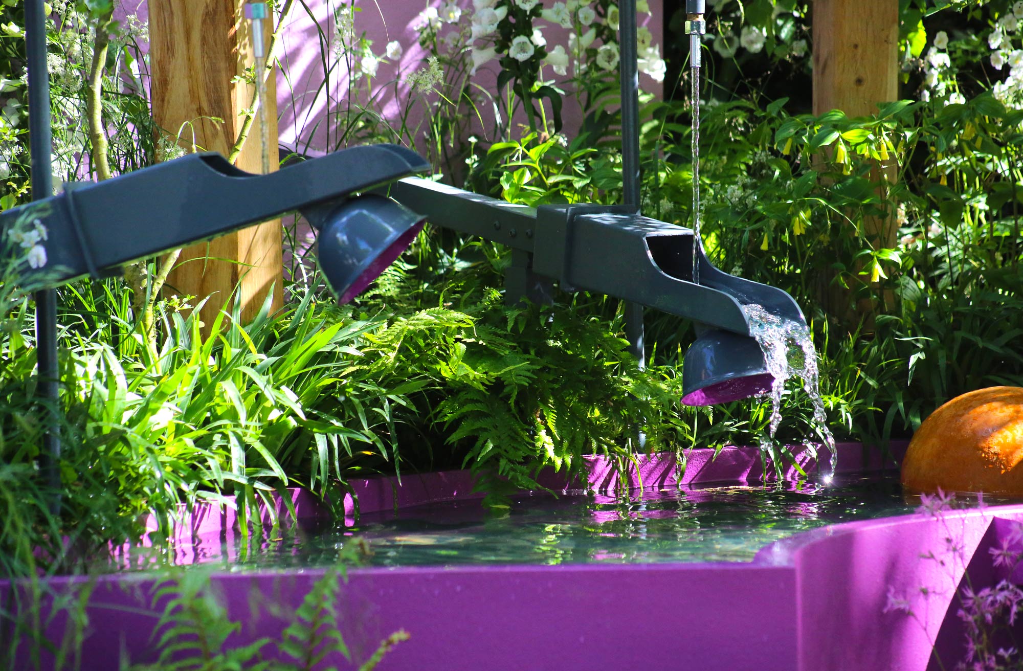 RHS Chelsea SHow Garden 2016 waterfeature