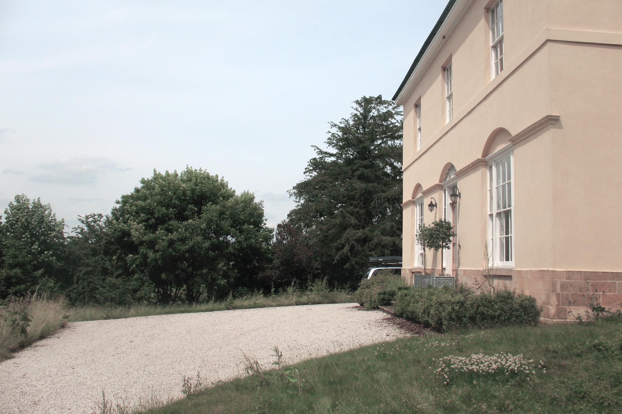 Front elevation before landscaping