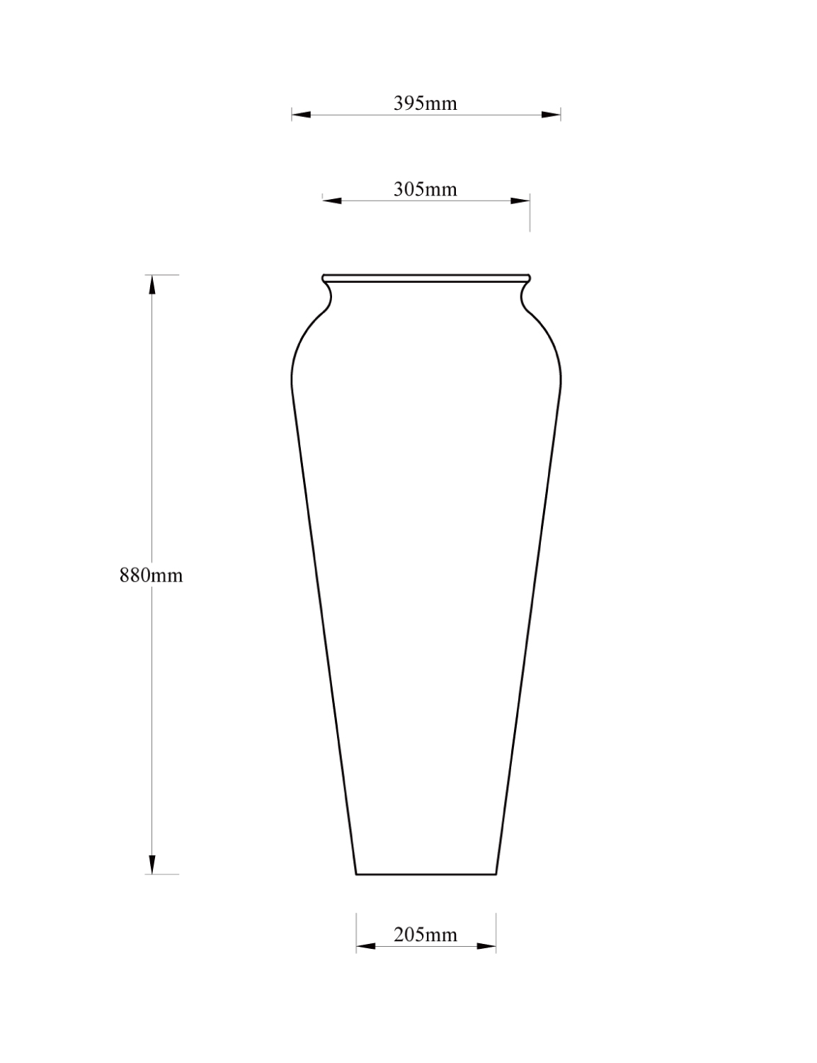 Drawing dimensions of Messina water feature Peter Eustance Symphonic Gardens