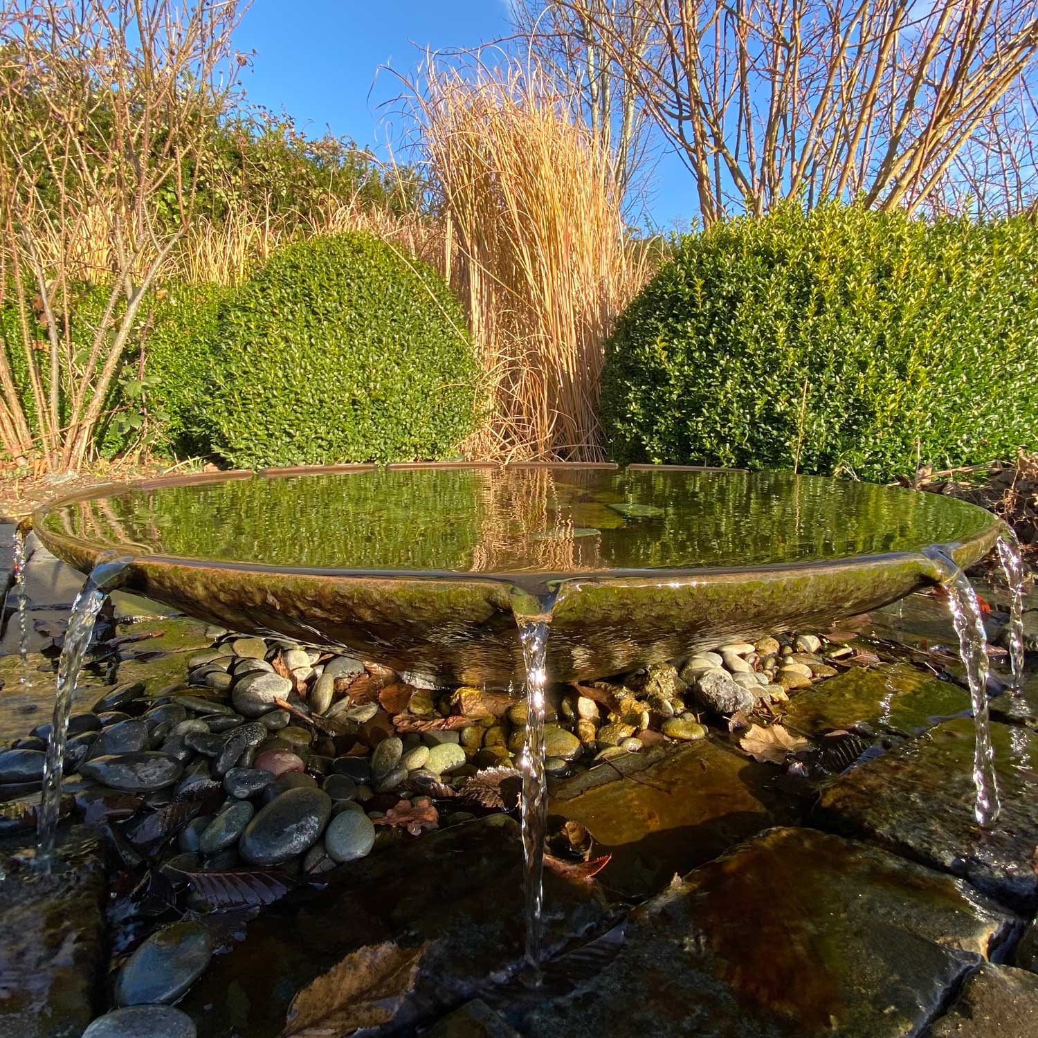 Como Saucer water feature - Peter Eustance Symphonic Gardens